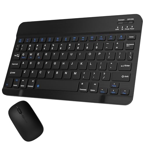 Bluetooth Keyboard and Mouse Combo for iPad, 10 inch...