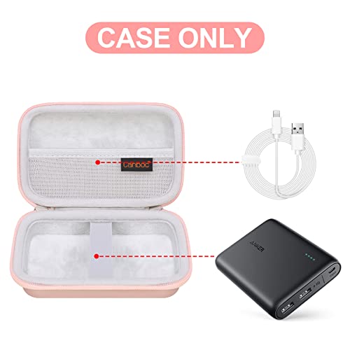 Canboc Hard Case For Anker Powercore 13000 Portable Charger - Compact 13000Mah 2-Port Ultra Portable Phone Charger Power Bank, Mesh Pocket Fits Usb Cable, Rose Gold (Case Only) #TOP1