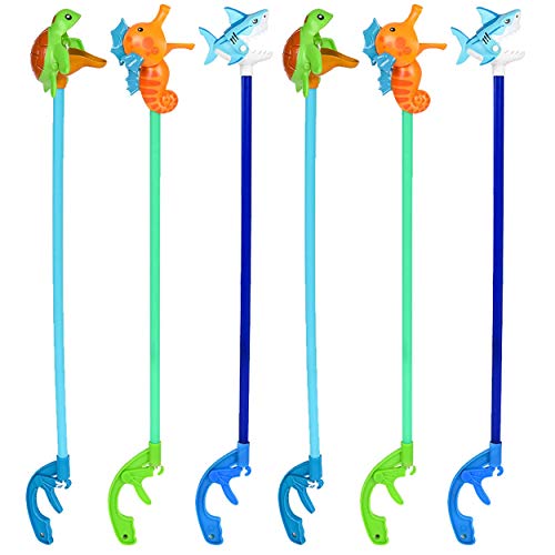 Kicko Assorted Plastic Sea Life Grabber - 6 Pack - Picking Tool