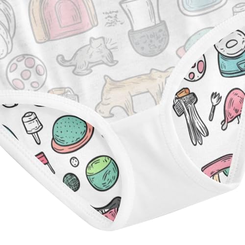 ZZKKO Pet Toys Girls Underwear Toddler Panties for Girls Comfort Brief Size 8Y4