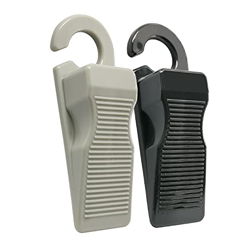 Door Stopper Rubber Door Stop Wedge Security Door Stops with Door Holder Rubber Door Stoppers Works On All Floor Types and Carpet Heavy Duty Door Jam