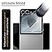 JZG 2 Pack Screen Protector for Samsung Galaxy Z Flip 6 (Inner Screen), 2 Pack Front Tempered Glass, No Folding, Fingerprint Unlock, Anti-Scratch, Bubble Free, Case Friendly