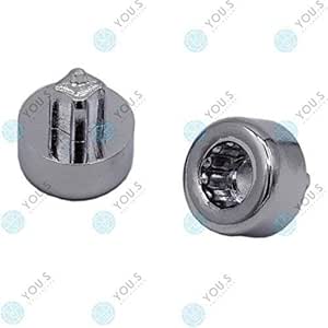 1 x YOU.S Zierstopfen Zierschrauben Ziernieten Chrom Alufelgen Felgen Tuning IC02 : Amazon.de ...