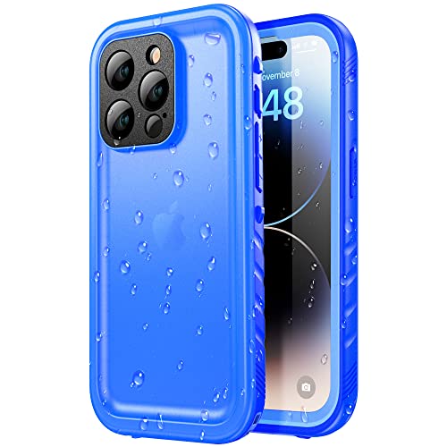 SPORTLINK Design for iPhone 14 Pro Waterproof Case - Shockproof Dustproof Phone Case with Screen Protector Full Body Protective Case for iPhone 14 Pro Cover 6.1 Blue