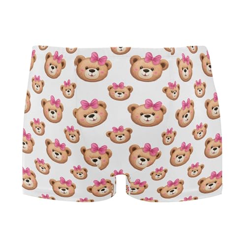 Cute Teddy Bear Mens Swim Trunk Swimwear Bathing Suit Swim Brief Square Leg Board Short S B0404228