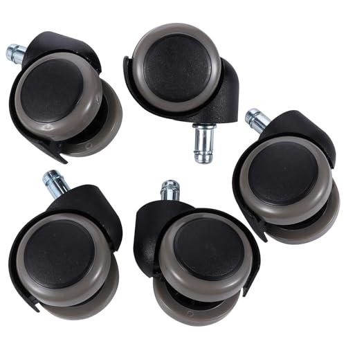 Roulettes pivotantes nylon noir anti rayure sol dur carrelage