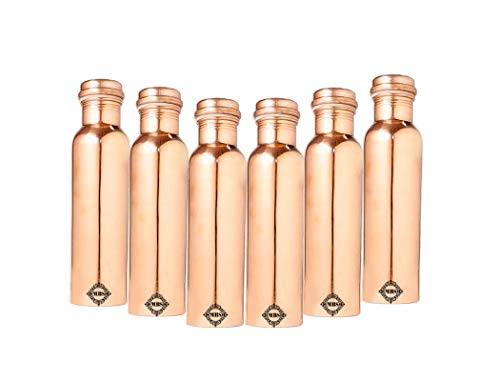 Image of MBS Copper Bottle, Plain, 1000 ml, 6-Piece