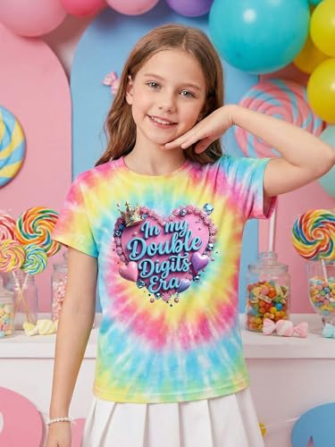 Image of in My Double Digits Era Shirt Girls Birthday Girl Shirt | 10 Birthday Shirt Girls 10th Birthday Gifts For Girls 10 Year Old Ten Party Tee Tops