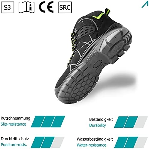 ACE Constructor High S3 - Buty Robocze z Noskiem Stalowym - Dla Mężczyzn/Kobiet