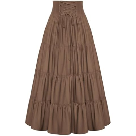 SCARLET DARKNESS A-Line Vintage Skirt with Pockets Cover