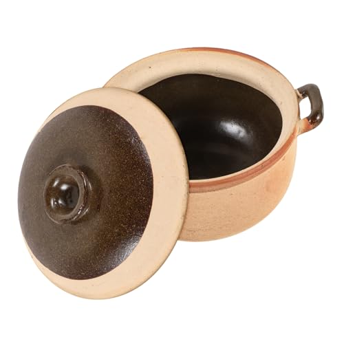 SECFOU Cazuela De Barro Para Cocinar, Olla De Barro China Para Cocinar, Ollas De Barro Toscas, Olla De Barro Para Cocinar, Ollas De Barro Para Cocinar, Utensilios De Cocina De Barro