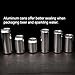 100-Pack of 500ml (16.9 oz) Aluminum Beverage Can with Lids - Commercial Grade Empty Beverage Pop top Cans for Craft Beer, Home Brewing, Soda& Iced Coffee,Compatible with Can Sealer Machine