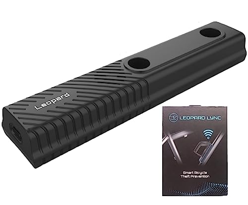 Preisvergleich Produktbild Leopard Lync Fahrraddiebstahlverhütung, GPS-Tracker mit einjährigem Datenplan, Echtzeit-GPS-Tracking und Bewegungserkennung, 109 dB Diebstahlschutz, Arbeit für Fahrrad, E-Bike, Roller, Quad