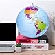WeddHuis 1 Pcs 16 Zoll Erde Globus Weltkugel aufblasbar Geographie Weltkarte Wasserball aufblasbar für Garten Strand Pool Wissenschaft Geographie Bildung