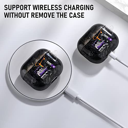 Ejmm For Airpods 3Rd Generation Case, Special Designed Hot Off Sport Patten Airpods 3 Case Cover Compatible Airpods 3Rd Generation For Men Women,Black Shell Purple Shoes #TOP3