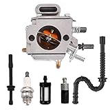 HIPA Carburetor with Fuel Oil Filter Line Hose Spark Plug for STIHL 029 039 MS290 MS310 MS390 Chainsaw