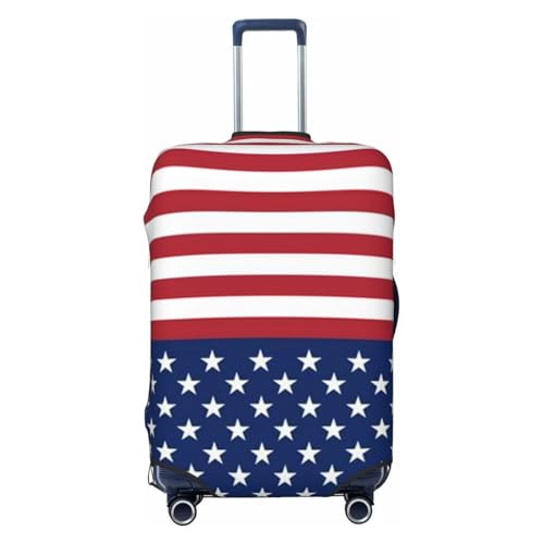 American Flag Stars Stripes Print Luggage Suitcase Covers Elastic Washable Luggage Protector Luggage Covers For Suitcase