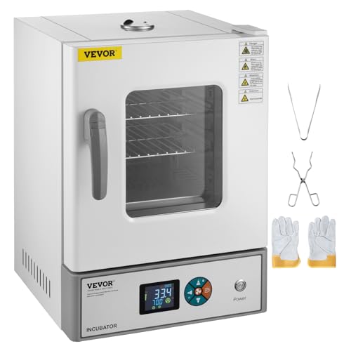 VEVOR 20L Lab Incubator, RT+5-65℃ PID Temperature Control, Scientific Digital