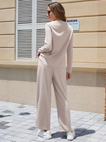 Image of Women Winter Two Piece Lounge Sets Long Sleeve Casual Travel Fall Outfit