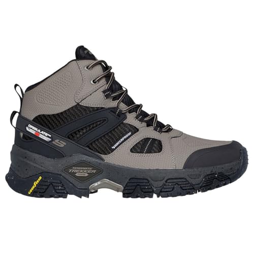 Skechers Men's Terrabite Trekker Outdoor Natural/Black Hi Top Shoes 132