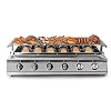 TJLSS BBQ Grill Rvs Braadfornuis Outdoor Barbecue Koken Oven Glazen Cover Aanpassen Hoogte Wandelkeuken
