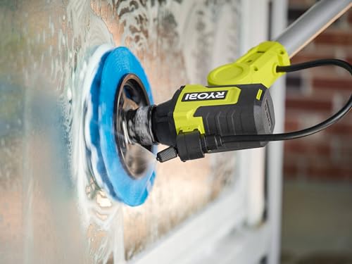 RYOBI - Brosse Nettoyage Jantes et Surfaces - RACLTS18 - Poils Souples, Compatible R18TPS/RWTS18, Auto Moto