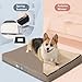 RUYICZB Memory Foam Dog Bed, Waterproof Pet Bed for Crate Pet Sleeping Orthopedic Sofa Couch Non-Skid Bottom Dog Mats Ultra Comfortable Dog Beds for Large Medium Small Dogs,White,XL