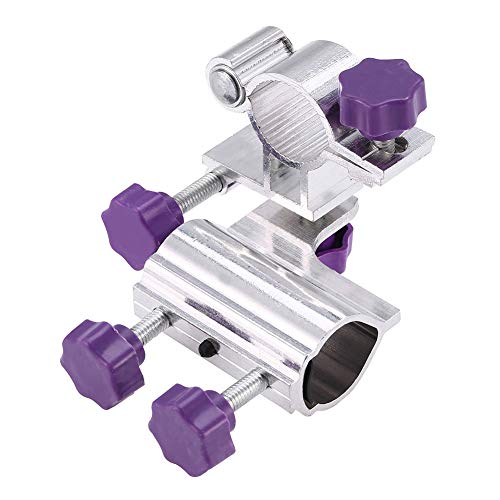 Fishing Rod Rack, Aluminum Alloy Fishing Rod Pole Holder Chair Clamp Bracket Tackle Accessory(Purple)