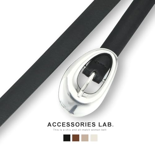 Women Skinny Belt for Jeans Pants Dresses Thin Waist Faux Leather Belt with Gold Oval Buckle4