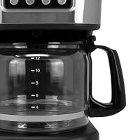 Jocca Digitale Filterkaffeemaschine 1500 ml 900W | 12 Tassen | Glaskanne | Waschbarer Filter | Heizplatte | Timerfunktion | Pausieren und Servieren Funktion – Ansicht 4