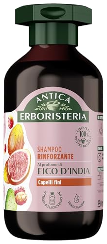 Antica Erboristeria - Shampoo Rinforzante al Fico d'India per Capelli Fini, Formula Vegan Senza Siliconi, 250ml