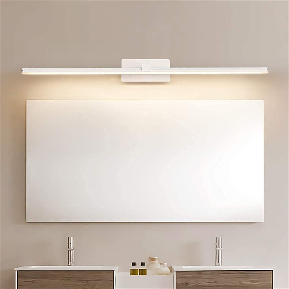 Lampada da Specchio a LED Lampada da Specchio Frontale, Lampada da Parete per Bagno, Luce per armadietto Lampada da Specchio per Bagno Impermeabile Lampada da Parete per Bagno-Bianco Caldo 80 cm lam
