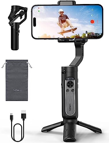 hohem iSteady XE Gimbal Stabilizer for Smartphone, 3-Axis Handheld Smartphone Gimbal, Portable & Foldable Stabilizer for iPhone and Android, Stabilizer for Video Recording w/Face & Object Tracking hohem iSteady XE Gimbal Stabilizer for Smartphone, 3-Axis Handheld Smartphone Gimbal, Portable & Foldable Stabilizer for iPhone and Android, Stabilizer for Video Recording w/Face & Object Tracking
