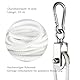 KCNOFNC 40mm Umlenkrolle mit 2 Kugellager, Edelstahl Fitness flaschenzug mit 10m Nylon Seile und Clip，Umlenkrollen für 8mm Seile Stahlseil, Tragkraft 200kg, 1 Stück