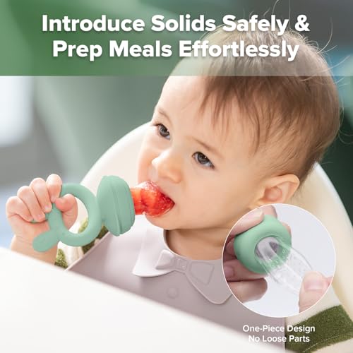 Haakaa silicone feeder design for infant self-feeding