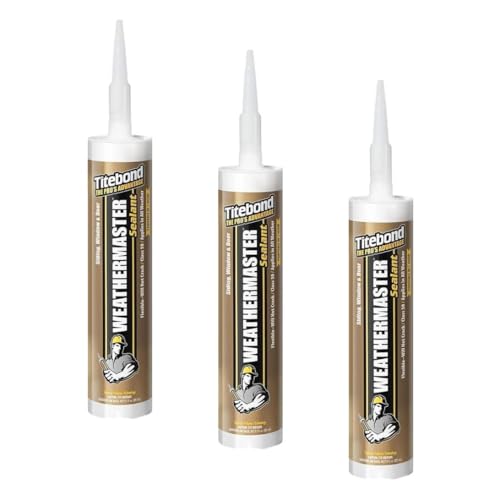 Titebond WeatherMaster Sealant 9.5 Oz. Cartucho - Gris Blanco Pack 3 miniatura 1
