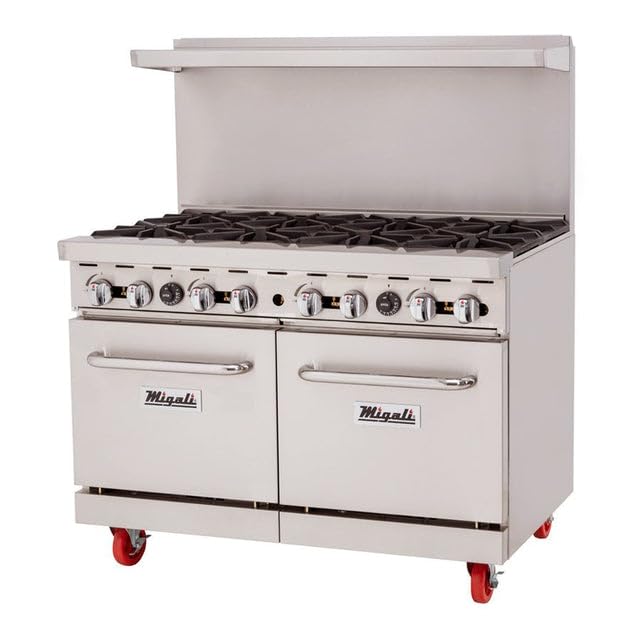 Migali C-RO8-LP 48-inch 8 Burner Liquid Propane Range