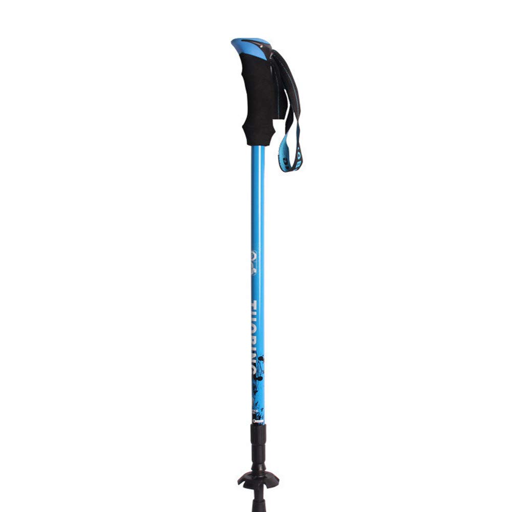 GSP Bâtons de randonnée 3 Sections Bâtons de Marche Nordique 135cm Camping en Plein air en Fibre de Carbone/Randonnée Voyager à Pied
