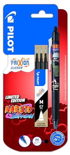 Stylo roller Pilot Frixion Clicker effaçable et rétractable Naruto Shippuden : Chez Fournitures scolaires