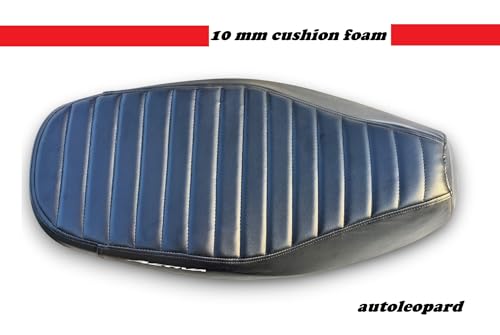 Image of Activa 5G Bike SEAT Cover SEAT Cover,PU Leather Black Colour,10 mm Cushion Foam.Rope provided,Ready to fit