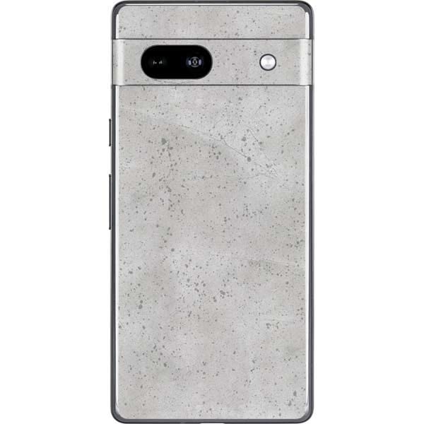Skinit Decal Phone Skin Compatible with Google Pixel 7a - Originally Designed Light Grey Concrete Design