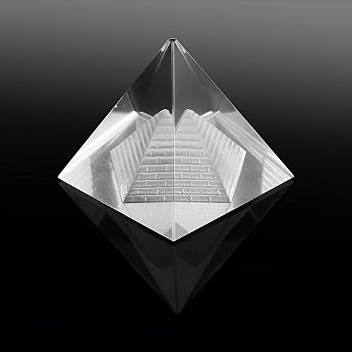 Crystal Pyramids Figurine, Pyramids Figurine Statue Model Silver, Feng Shui Crafts Pyramids Gift
