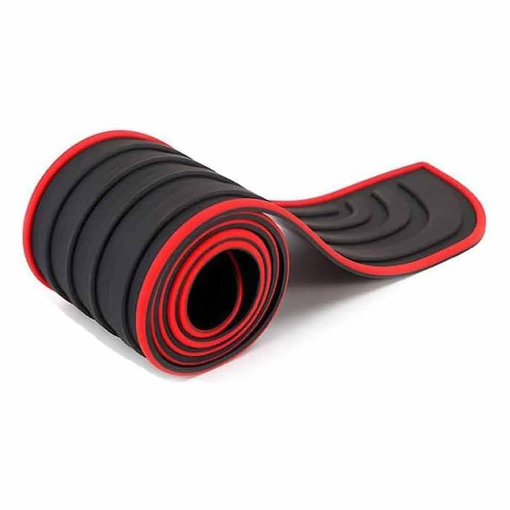Guoqinglh B/Blackred Car Rear Umper Protector For Mw Ix3 2021-2022, Ruer Oot Sill Strip Tailgate No Punching Required Anti-Scratch Protection Accessories,/Lack Red-104Cm*9Cm