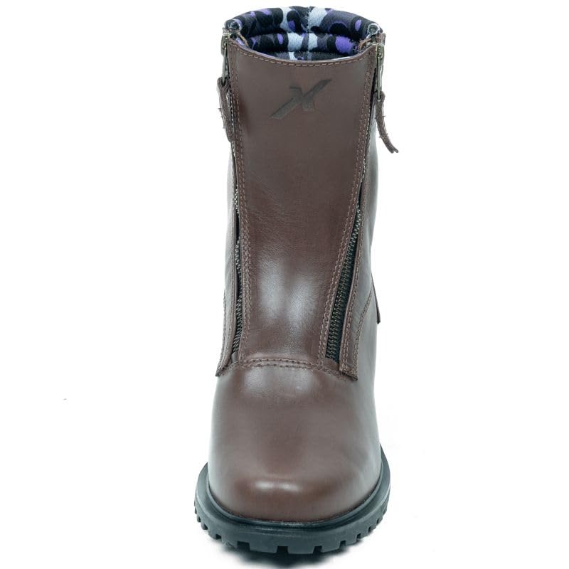 Demi-bottes COMBAT femme Homologué EN 13634 Zip cuir 39