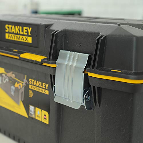 STANLEY FATMAX Waterproof Toolbox Storage with Heavy Duty Metal Latch, Portable Tote Tray for Tools and Small Parts, 23 inch, 1-94-749 11 STANLEY FATMAX Waterproof Toolbox Storage with Heavy Duty Metal Latch, Portable Tote Tray for Tools and Small Parts, 23 inch, 1-94-749 - Image 11
