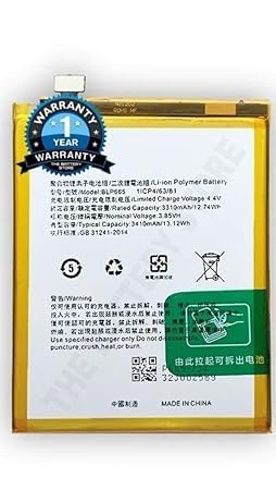 Image of THE BATTERY STORE Original BLP665 Battery for Oppo F7 Youth / CPH1859 / CPH1861 / Battery with 1 Year Warranty**(PP216)