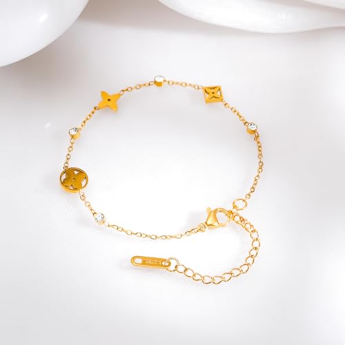 Image of Rubans Demi Fine Stainless Steel Bracelet Waterproof Gift for Women & Girls