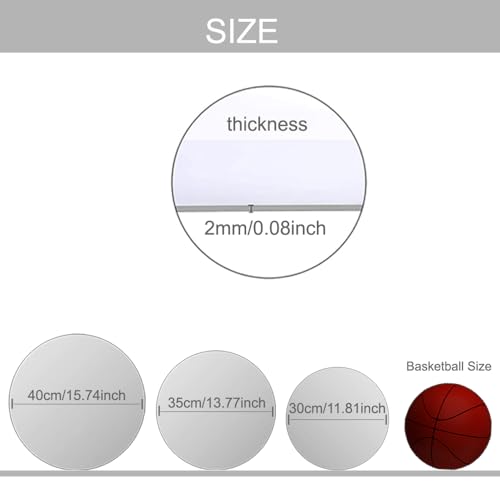 MCLEULLA Acrylic Mirror for Walls, HD Large Bathroom Mirror Stickers Wall-Mounted Unbreakable shatterproof Mirrors for Make Up Vanity Baby Room Frameless Mirror Living Room Bedroom Decor Decoration - Cosy Home Interiors MCLEULLA Acrylic Mirror for Walls, HD Large Bathroom Mirror Stickers Wall-Mounted Unbreakable shatterproof Mirrors for Make Up Vanity Baby Room Frameless Mirror Living Room Bedroom Decor Decoration - Image 3