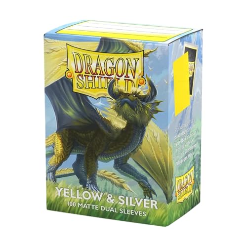 Dragon Shield : Matte - Dual Yellow & Silver (100)