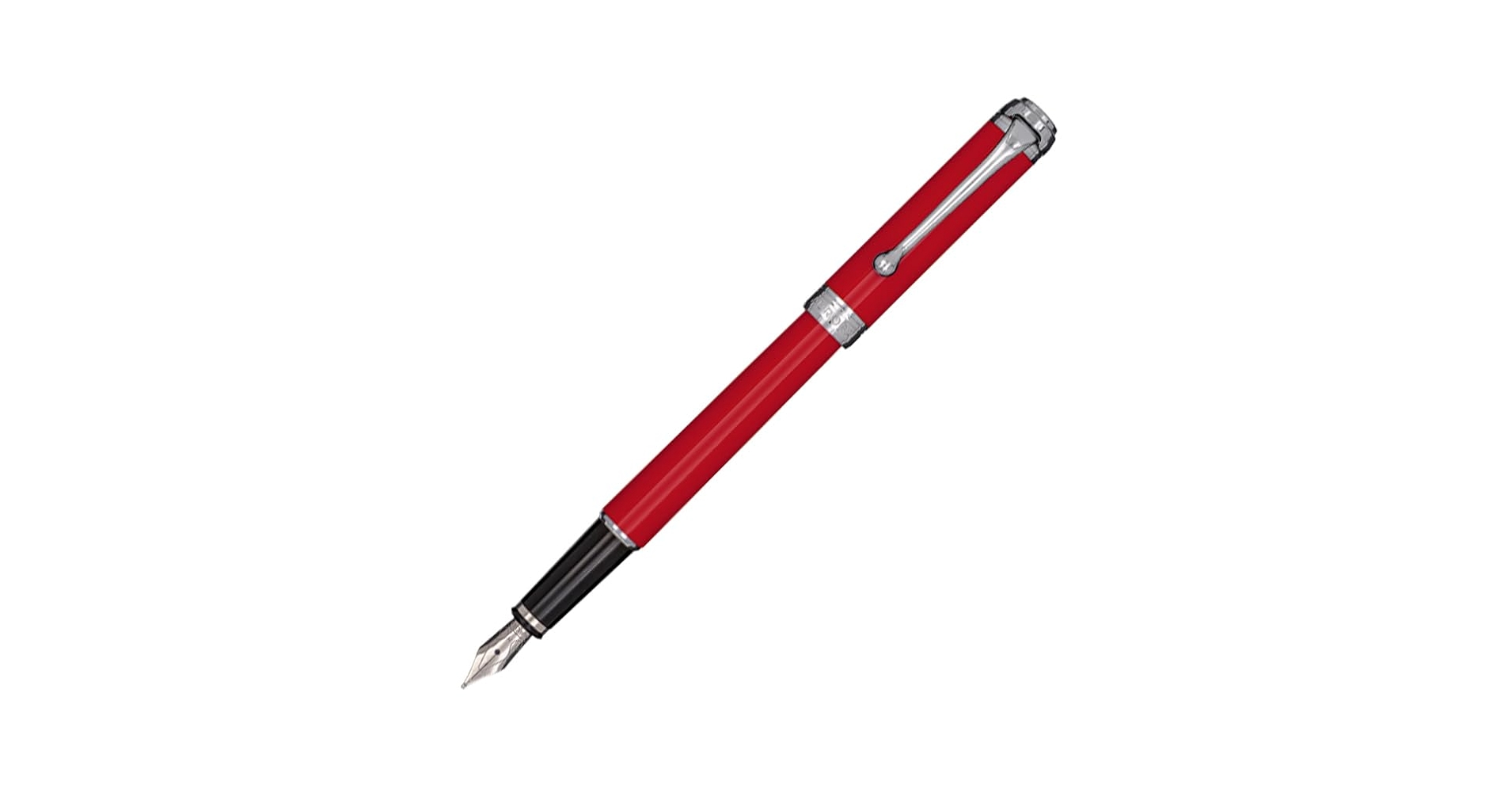 AURORA TALENTUM ボールペン RED Aurora Talentum Ballpoint Pen - Red w Chrome Trim (Excellent